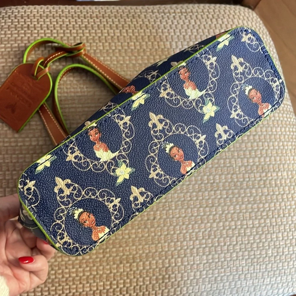 Dooney & Bourke Blue and Brown Crossbody Bag - Picture 3 of 6